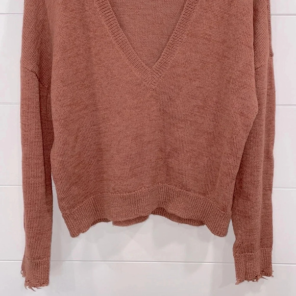 Nation LTD Bijou Adobe Pink Alpaca Blend Sweater Size XS - Picture 7 of 15